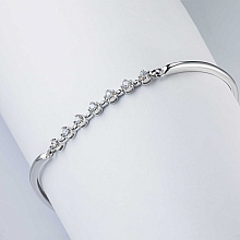 Браслет из белого золота (изготовление) с бриллиантом