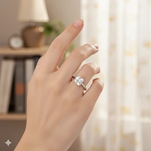 Классическое кольцо из белого золота (изготовление) с бриллиантом