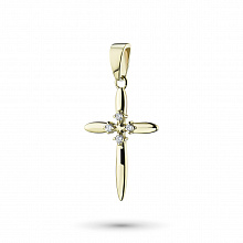 Подвеска из желтого золота с бриллиантами (изготовление)