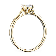 Кольцо из желтого золота с бриллиантом