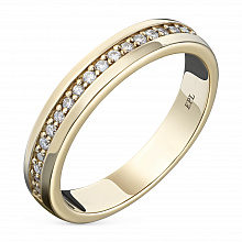 Кольцо из желтого золота с бриллиантами (изготовление)