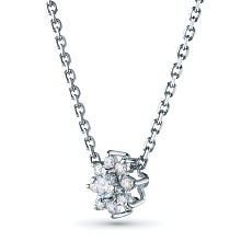 Колье из серебра c бриллиантами