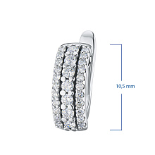 Серьги из белого золота с бриллиантами (изготовление)