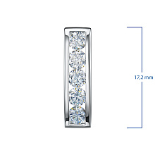 Подвеска из белого золота c бриллиантами