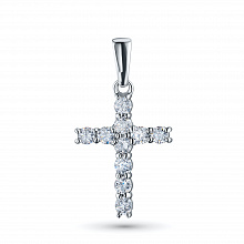 Подвеска из белого золота (изготовление) с бриллиантом