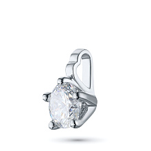 Подвеска из белого золота с бриллиантом