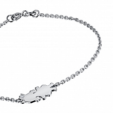 Браслет из белого золота с бриллиантом (изготовление)