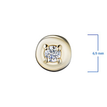 Подвеска из желтого золота с бриллиантом (изготовление)