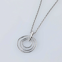 Подвеска из серебра c бриллиантами