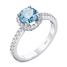 Кольцо из белого золота (изготовление) с бриллиантами