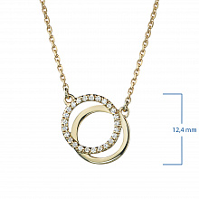 Колье из желтого золота с бриллиантами (изготовление)