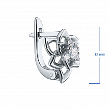 Серьги из белого золота с бриллиантами (изготовление)