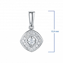 Подвеска из белого золота с бриллиантами (изготовление)