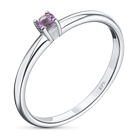 Помолвочное кольцо из серебра с топазом