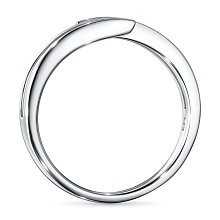 Кольцо из серебра c бриллиантами