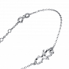 Браслет из серебра с бриллиантом (изготовление)