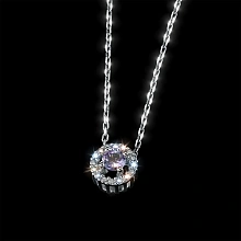 Подвеска из серебра с танзанитом и бриллиантами