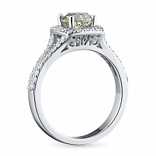 Кольцо из белого золота с бриллиантами (изготовление)