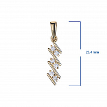Подвеска из желтого золота (изготовление) с бриллиантом