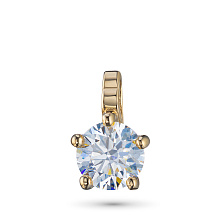 Подвеска из желтого золота с бриллиантом