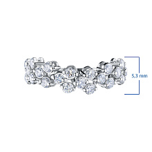 Кольцо из белого золота с бриллиантами