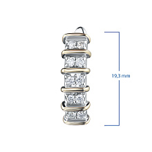 Серьги из белого золота с бриллиантами