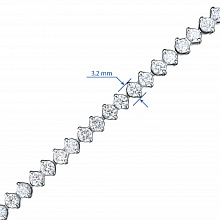 Браслет из белого золота с бриллиантами (изготовление)