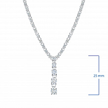 Колье из белого золота с бриллиантами (изготовление)