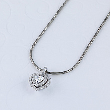 Подвеска из белого золота с бриллиантами (изготовление)