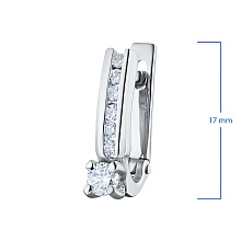 Серьги из белого золота с бриллиантами (изготовление)