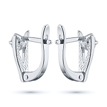 Серьги из белого золота с бриллиантами (изготовление)