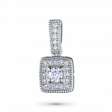 Подвеска из белого золота с бриллиантами (изготовление)