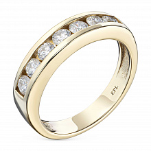 Кольцо из желтого золота с бриллиантами (изготовление)