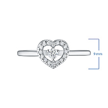 Классическое кольцо из белого золота с бриллиантами (изготовление)