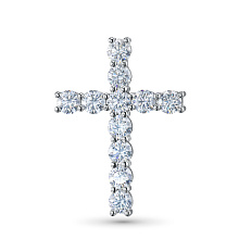 Подвеска из белого золота (изготовление) с бриллиантом