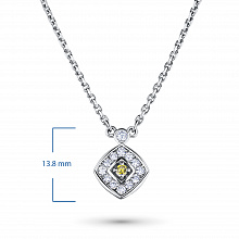 Колье из белого золота с бриллиантами (изготовление)