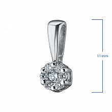 Подвеска из белого золота с бриллиантами (изготовление)