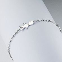 Браслет из серебра (изготовление) с бриллиантом