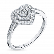 Кольцо из белого золота с бриллиантами (изготовление)