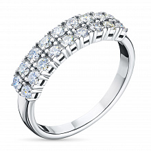 Кольцо из белого золота с бриллиантами (изготовление)