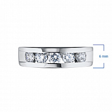 Кольцо из белого золота с бриллиантами (изготовление)