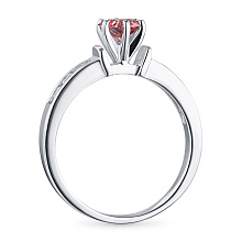 Кольцо из белого золота c бриллиантами выращенными