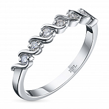 Кольцо из белого золота с бриллиантами (изготовление)