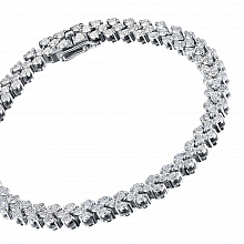 Браслет из белого золота с бриллиантами (изготовление)