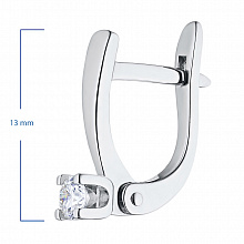 Серьги из белого золота с бриллиантами (изготовление)