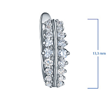 Серьги из белого золота с бриллиантами (изготовление)