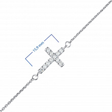 Браслет из белого золота с бриллиантами (изготовление)