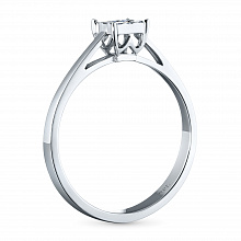 Кольцо из белого золота с бриллиантами (изготовление)