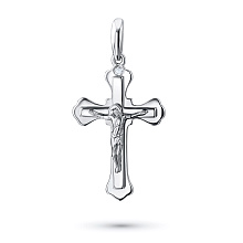 Подвеска из белого золота с бриллиантом