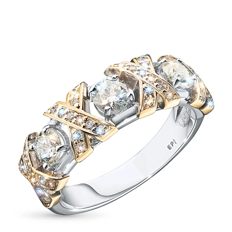 Кольцо из комбинированного золота